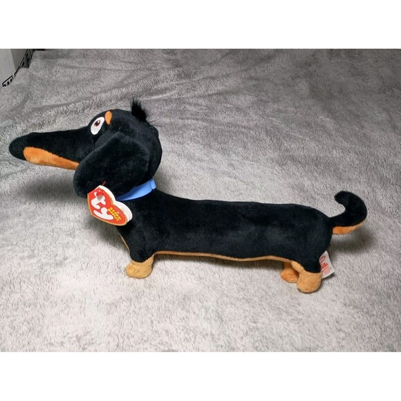 TY Beanie Baby 12” Medium "Buddy" Dachshund Dog Secret Life of Pets Plush NWT - Picture 7 of 16